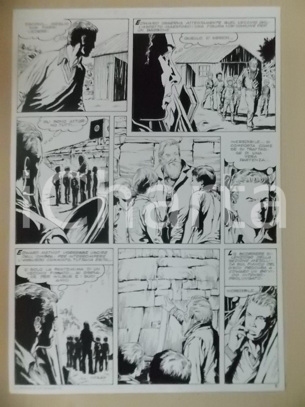 Opera d’arte autentica 1970 ca IL VECCHIO E LE STELLE Luciano Bernasconi UFO fatto con rottami Tavola 1