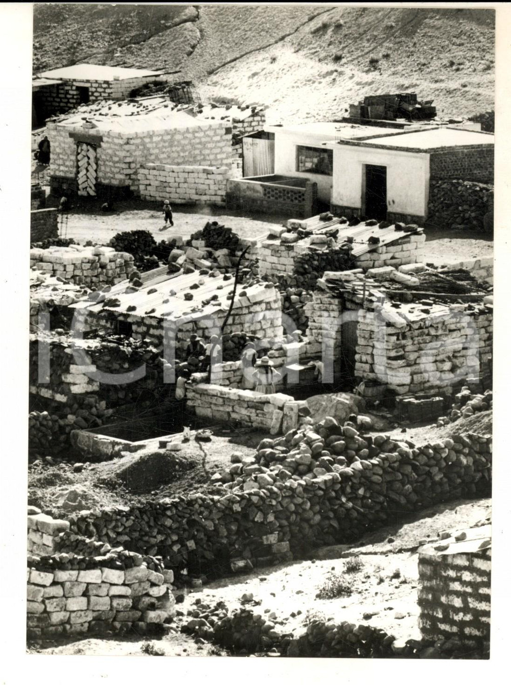 Fotografia d epoca originale 1965 RABAT MAROCCO Veduta della periferia della cittÃ  in crescita Foto 1