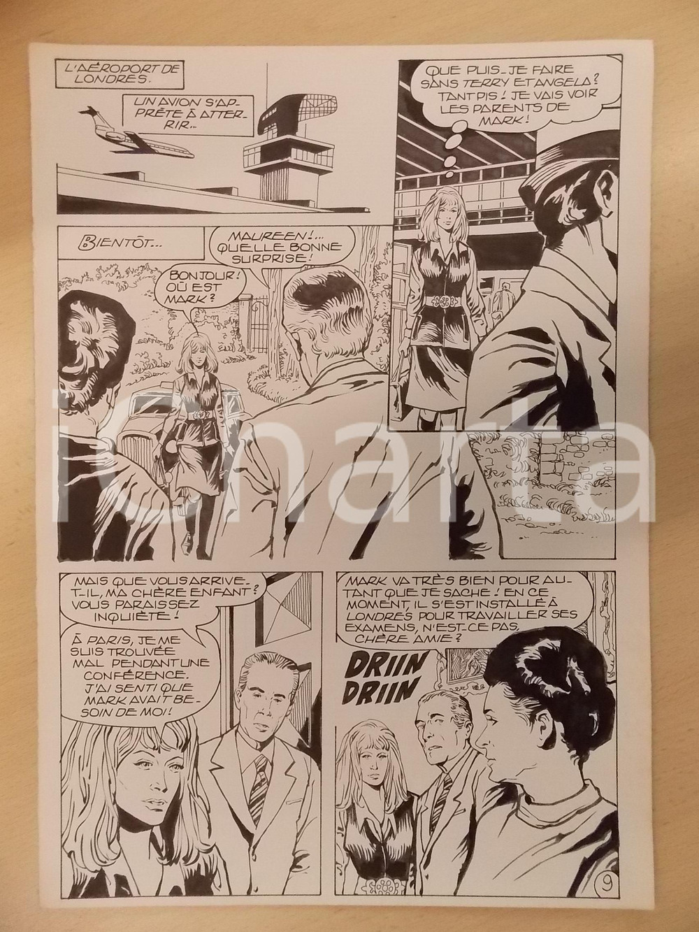 1981 AMI BARRY Ep.2 Luciano BERNASCONI Torre controllo aeroporto Tav. originale