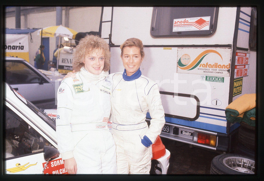 35mm vintage slide* 1985 RALLY MONZA - Patricia PILCHARD e Pinuccia SORMANI