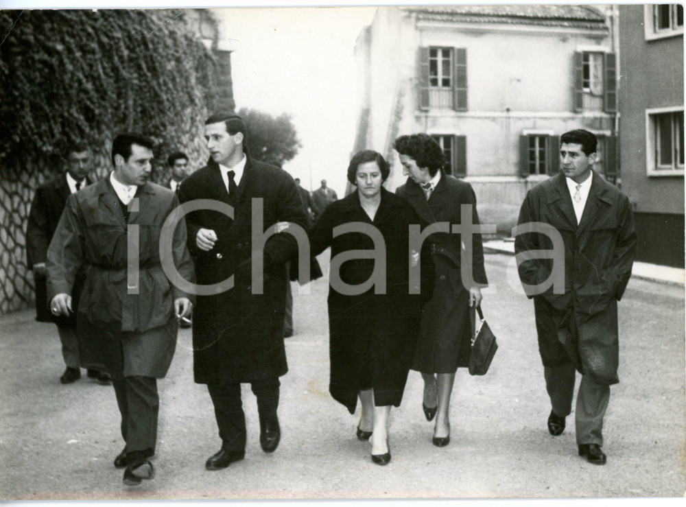 1960 FROSINONE Arrivo del vigile urbano Ignazio MELONE al suo processo *Foto