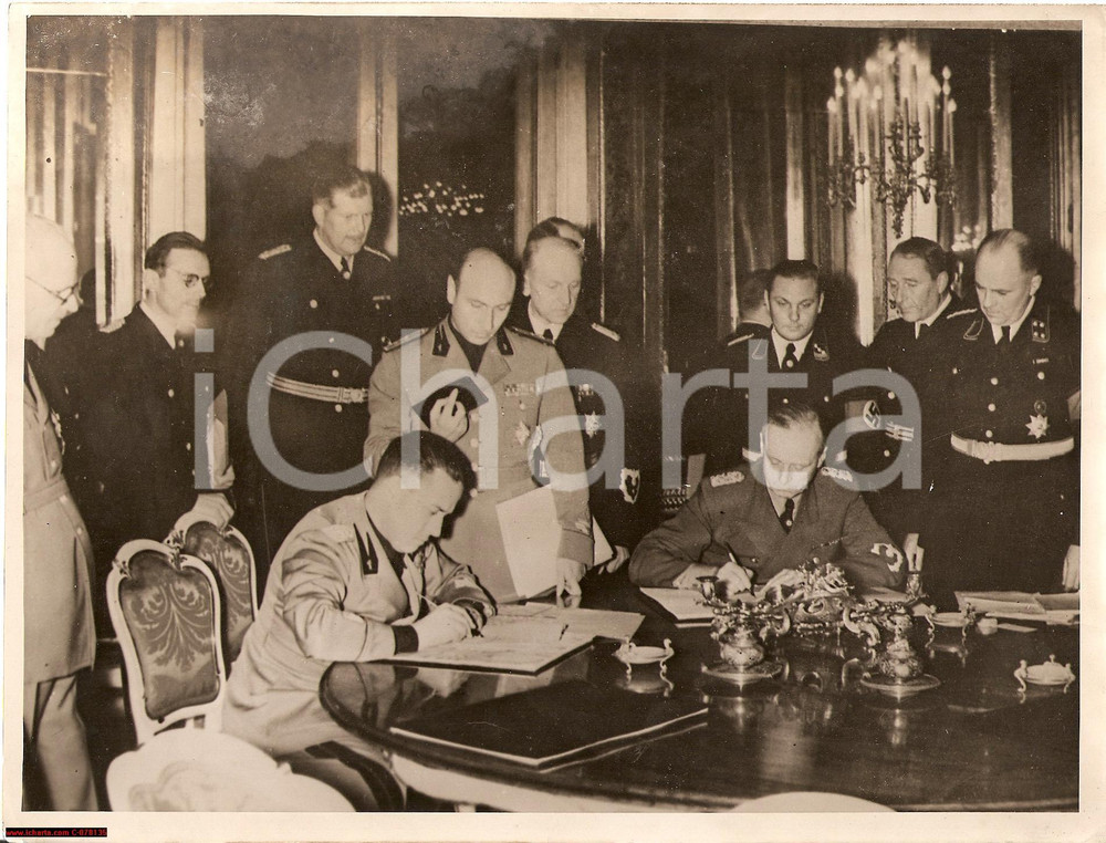 Fotografia d epoca originale 1938 Primo Arbitrato di Vienna, Accordo di Monaco Ciano 1