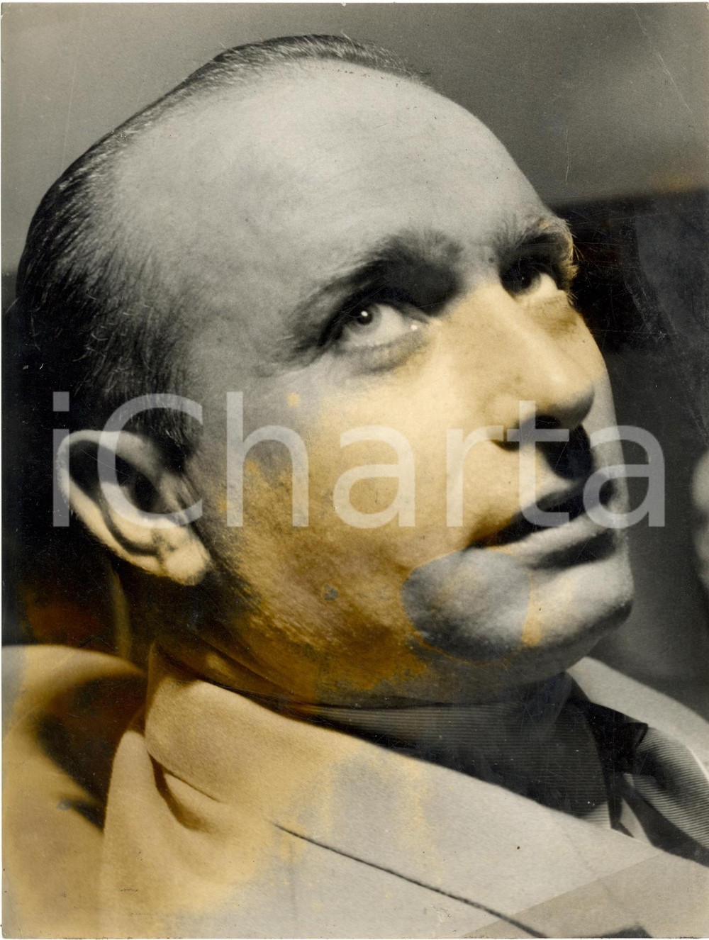 Fotografia d'epoca originale 1950 ca AUTOMOBILISMO Ritratto Juan Manuel FANGIO Fotografia 1