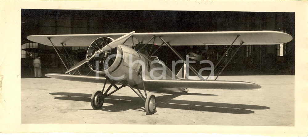 Fotografia d epoca originale 1934 Fiat aviazione CMASA G.8, aereo Giuseppe Gabrielli  Foto 1
