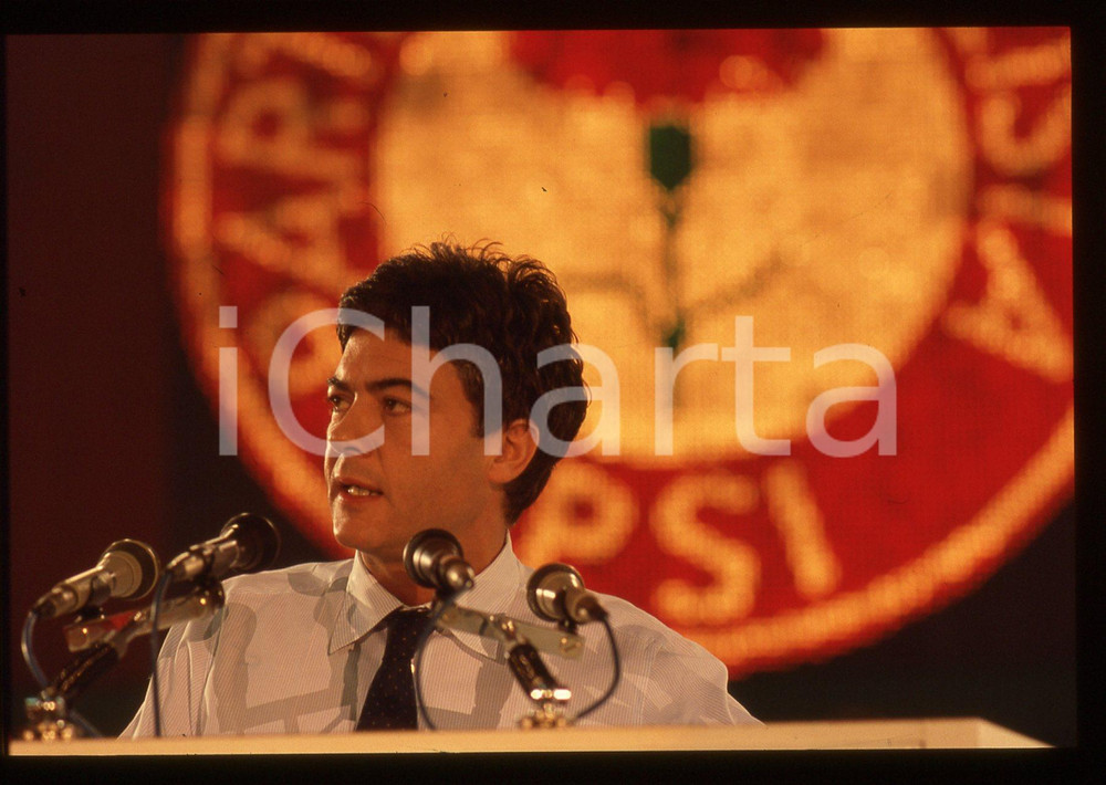 35mm vintage slide* 1987 RIMINI Claudio MARTELLI 44° Congresso PSI (34)