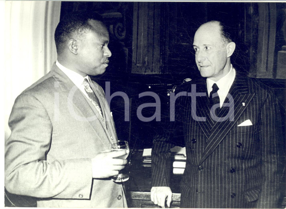 1963 MADRID Alcalde Conde de MAYALDE riceve Charles RUBIA sindaco di Nairobi