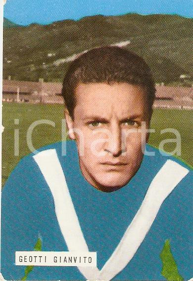 Oggetto da collezione cartaceo EDIZIONI FOTO CALCIO  CALCIATORI 1965 1966 Figurina Gianvito GEOTTI 38 BRESCIA 1