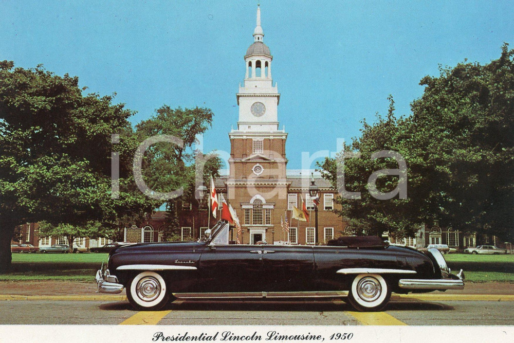 Cartolina originale da collezione 1970 ca DEARBORN, MICHIGAN (USA) Presidential LINCOLN Limousine *Cartolina FG NV 1