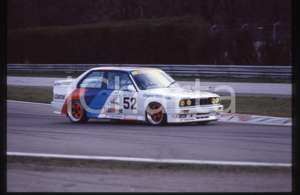 35mm vintage slide* 1990 ca AUTODROMO DI MONZA BMW M3 Bigazzi racing team (4)