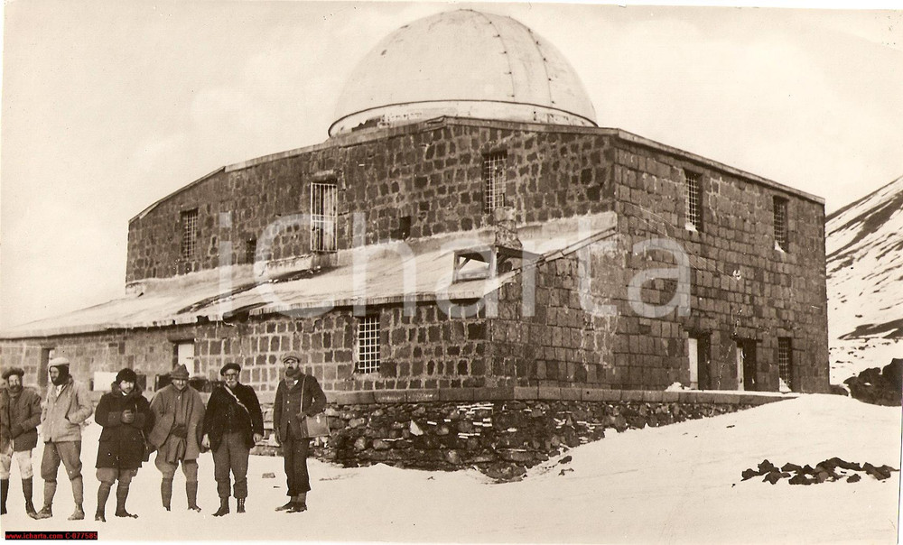 Fotografia d epoca originale 1920 ca Catania, Osservatorio astrofisico dell Etna 1