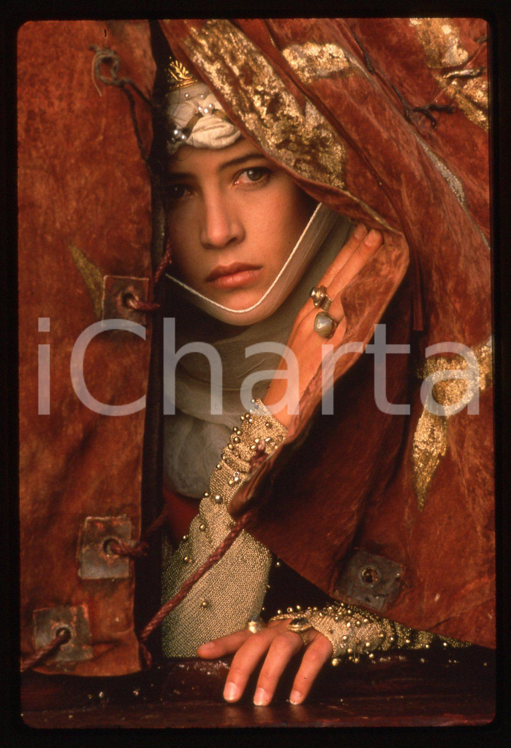 35mm vintage slide* 1995 BRAVEHEART Sophie MARCEAU in una scena del film (2)