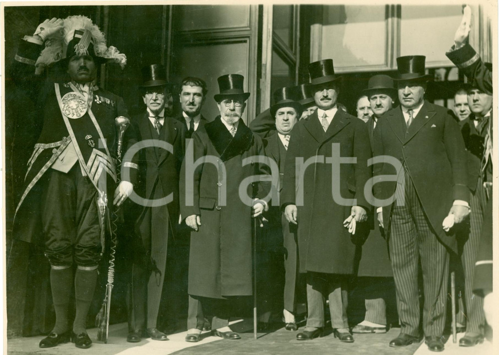 Fotografia d epoca originale 1928 ROMA Pedro MANINI RIOS ambasciatore URUGUAY a Camera Deputati FOTO 1