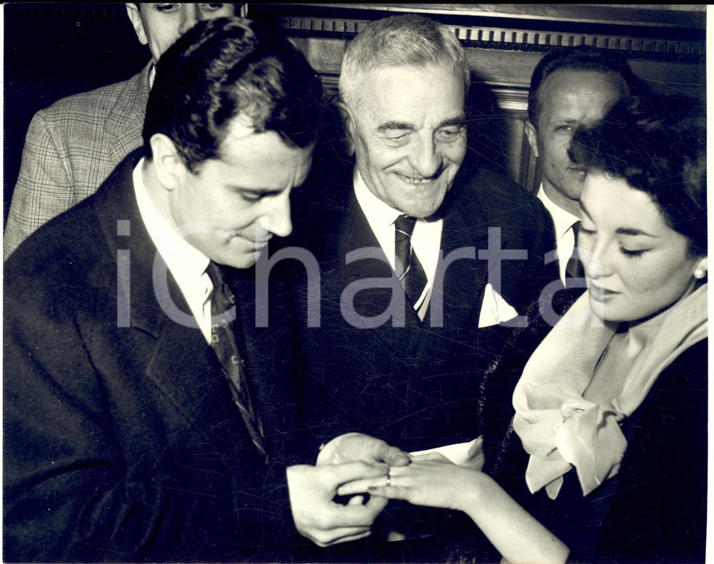 1958 SAN MARINO Nozze Gabriele FERZETTI - Maria Grazia EMINENTE *Foto 18x13
