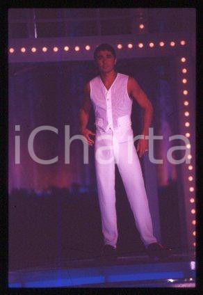 Giovanni SCIALPI - TV Show Italian singer 1990 ca * 35 mm vintage slide 15