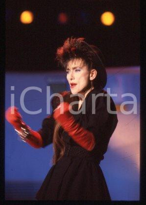Julie PIETRI - FRANCE Ritratto della cantante 1985 ca * 35 mm vintage slide 6