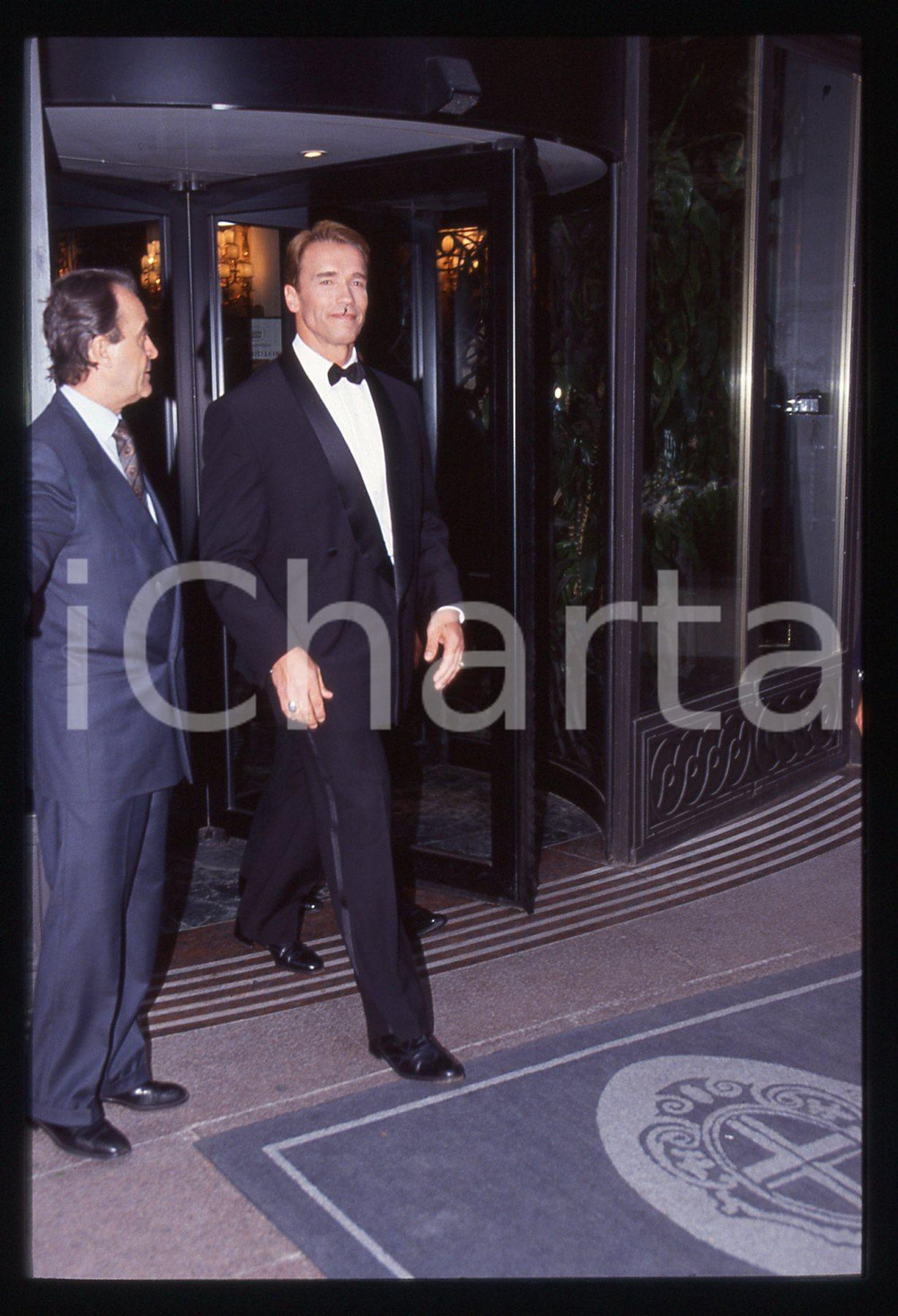 35mm vintage slide* 1992 MILANO Arnold SCHWARZENEGGER alla NOTTE dei TELEGATTI 8