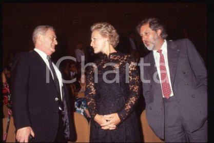 35mm vintage slide* 1992 ca VENICE David PUTTNAM Istvan SZABO & Glenn Close (14)