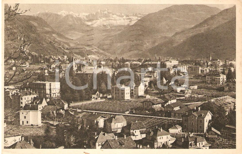 Cartolina originale da collezione 1935 BOLZANO Circoscrizione GRIES-SAN QUIRINO Veduta panoramica *Cartolina FP VG 1
