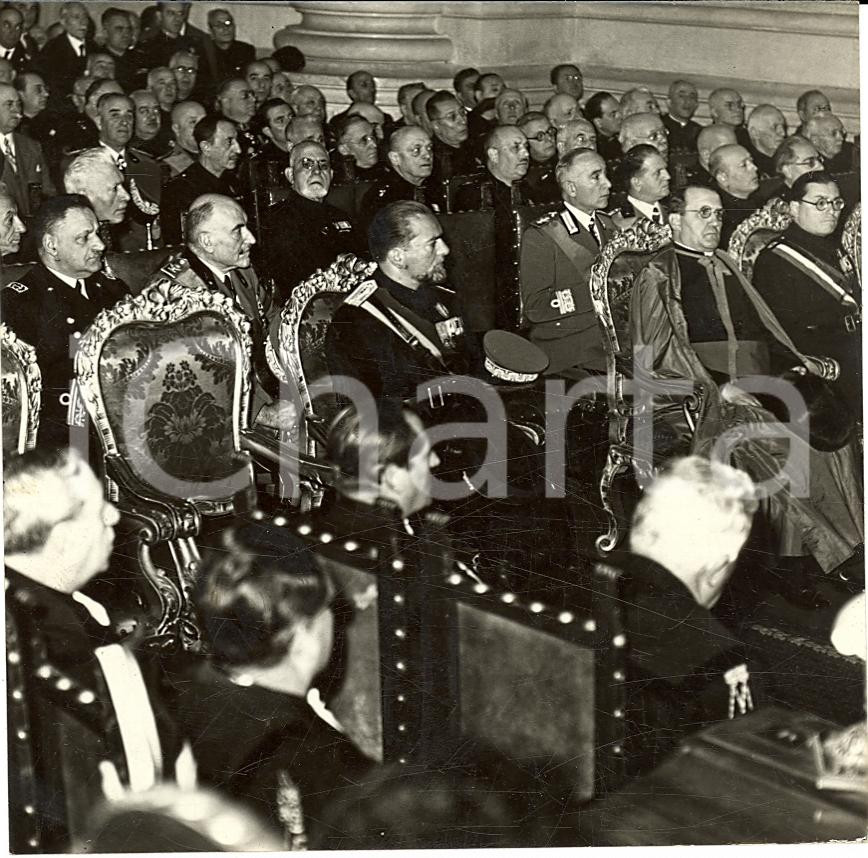 Fotografia d'epoca originale 1939 ROMA Dino GRANDI all'inaugurazione Anno Giuridico 1