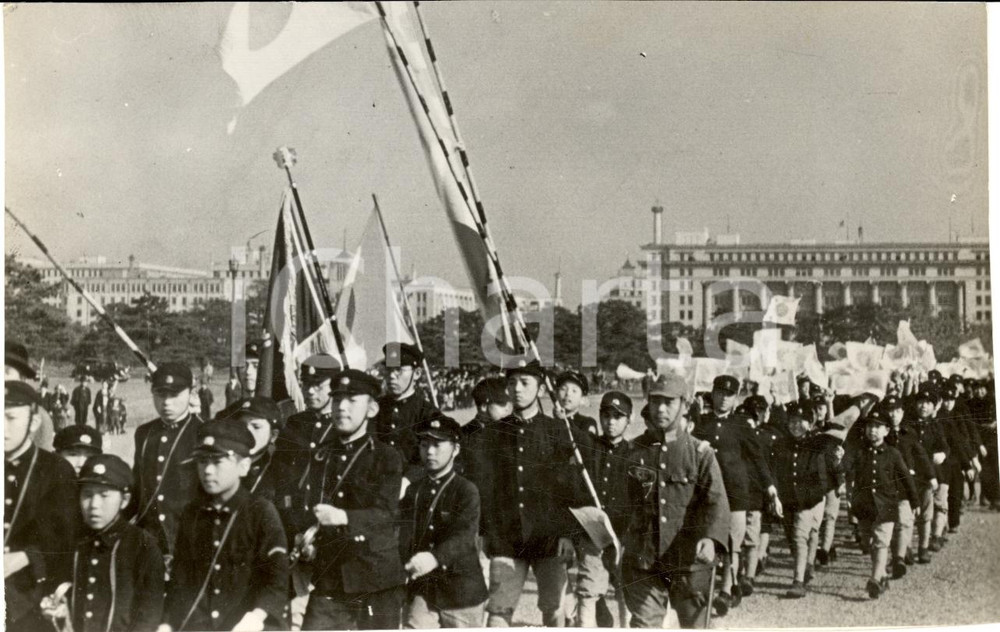 Fotografia d epoca originale 1937 TOKYO JAPAN Tutto il GIAPPONE festeggia la presa di SHANGHAI Fotografia 1