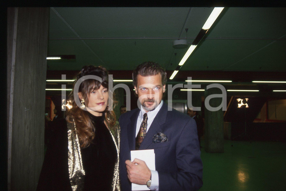 35mm vintage slide* 1993 SANREMO Gala UNICEF Stefano TACCONI e Laura SPERANZA 6