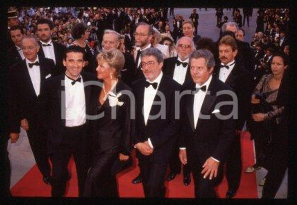 35mm vintage slide* 1989 CANNES Festival Marina VLADY Marcello Mastroianni (37)