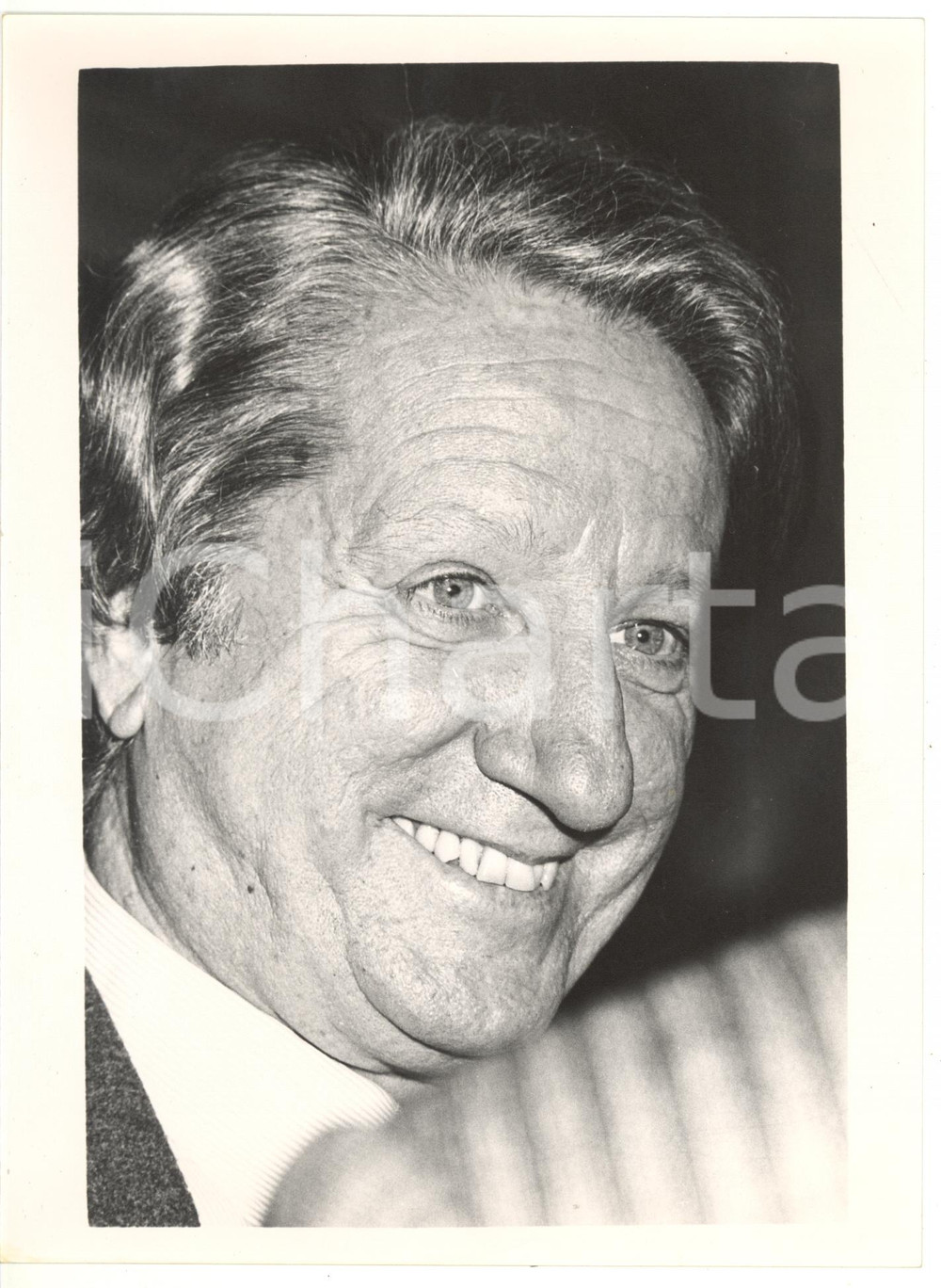 1990 ca ROMA Ritratto del vignettista Giorgio FORATTINI *Foto VINTAGE 18x24 cm