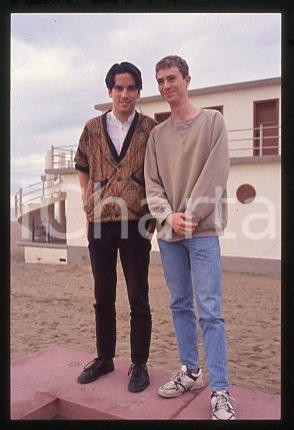 35mm vintage slide* 1996 ca VENICE Reuben PILLSBURY Christopher CHAPLIN (18)