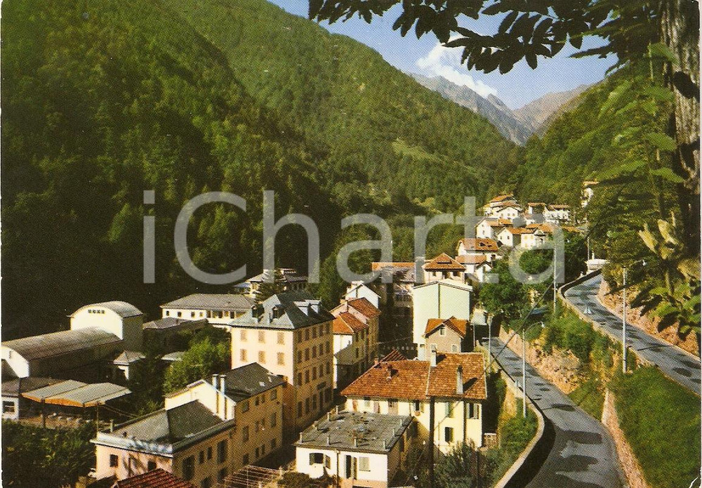 Cartolina originale da collezione 1969 BOGNANCO VB Panorama con PASSO DELLA PREIA Cartolina FG VG 1