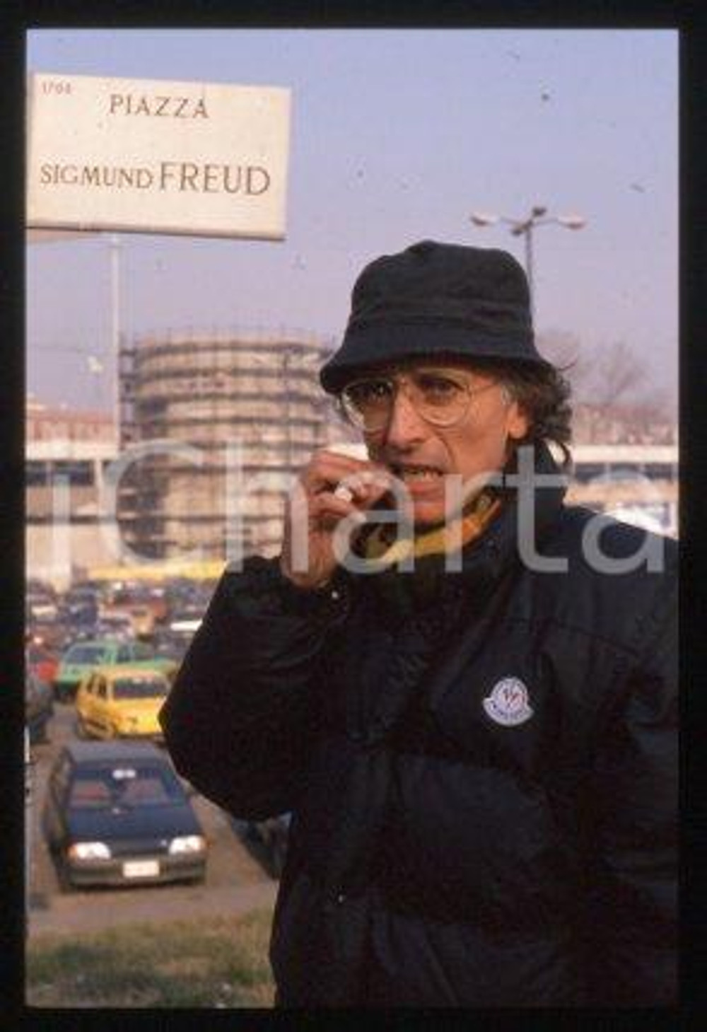 35mm vintage slide* 1990 ca MILAN Italian film director Ruggero DEODATO (13)