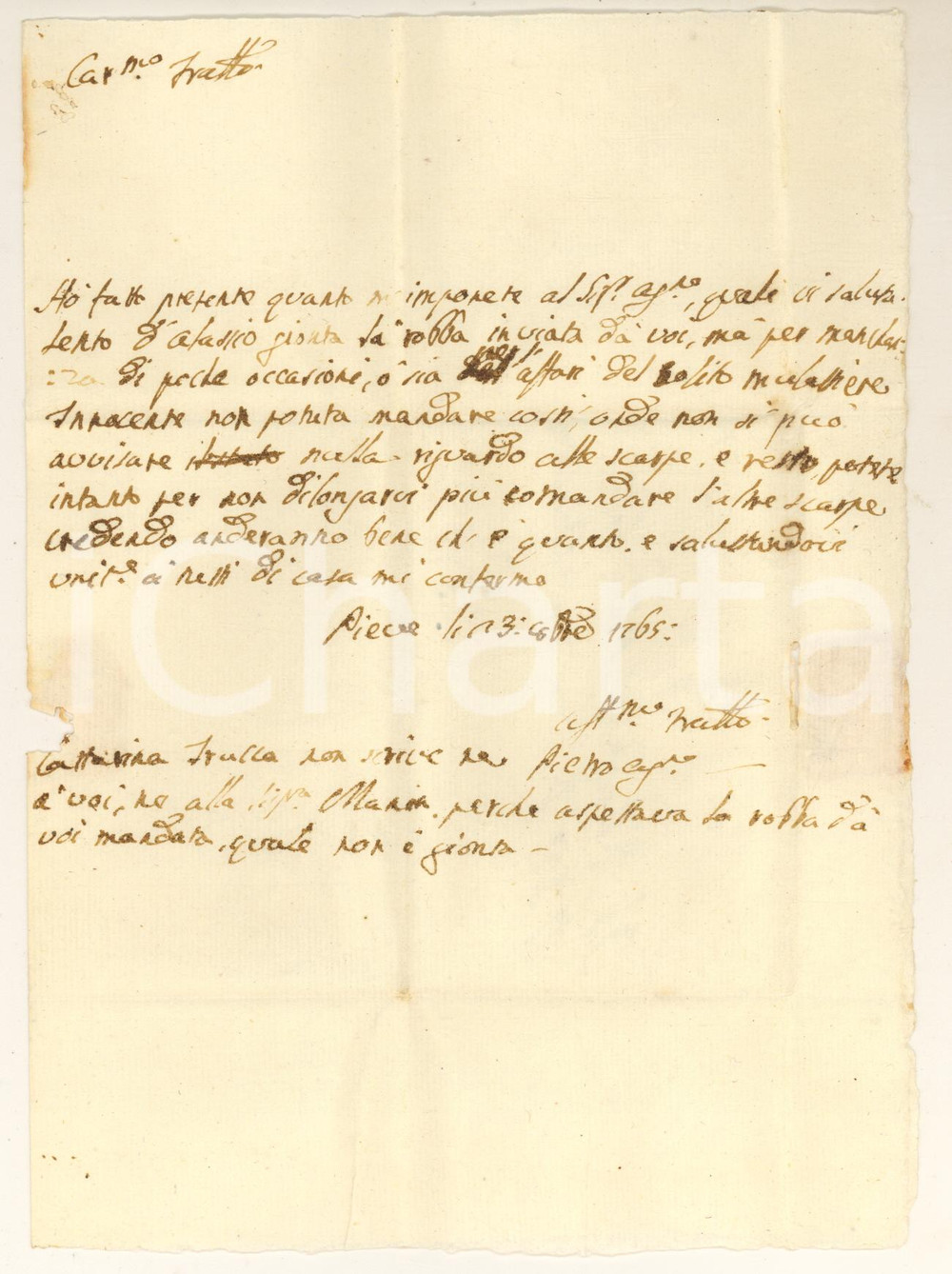 Libro, pubblicazione d'epoca 1765 PIEVE DI TECO (IM) Fratelli BONFANTE - Commercio di scarpe da Alassio 1