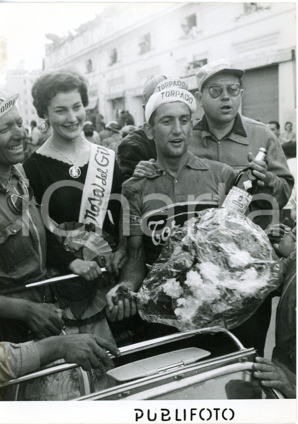 1954 CHIANCIANO TERME CICLISMO 37° GIRO D'ITALIA Giovanni PETTINATI vince tappa