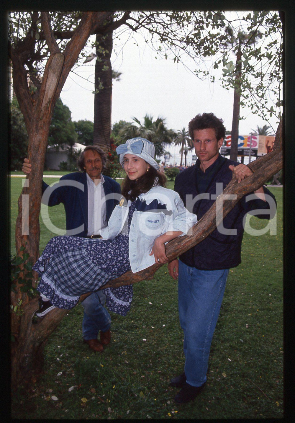 35mm vintage slide* 1994 CANNES - Alessandra MILAN Marco PAULETTI Mario BRENTA 4