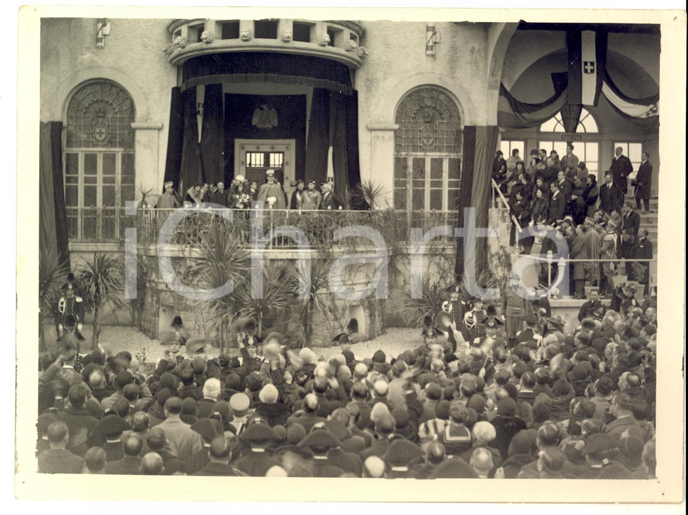 Fotografia d epoca originale 1930 ca ROMA Principe Umberto a una cerimonia ufficiale Fotografia 24x18 cm 1