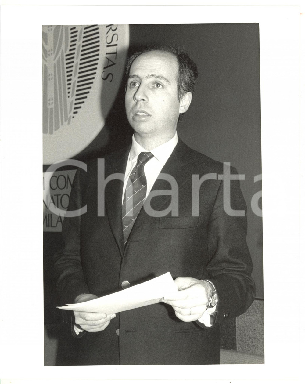 1990 ca MILANO Università degli Studi - Ritratto di Claudio LEONE *Foto 20x25