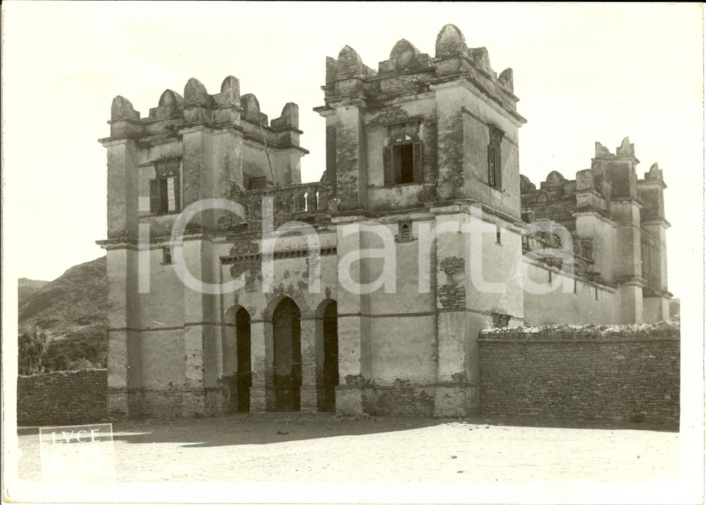 Fotografia d epoca originale 1930 ca MACALLE  Castello Re GIOVANNI Giacomo NARETTI Vera fotografia 1