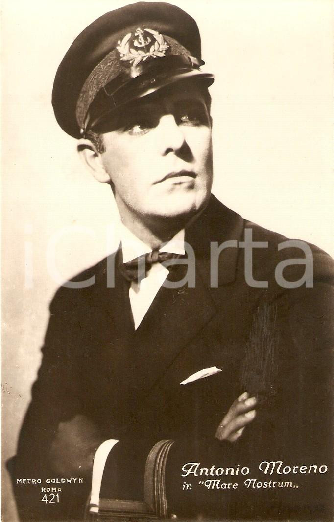 Cartolina originale da collezione 1926 MARE NOSTRUM Antonio MORENO nel film di Rex INGRAM Cartolina FP NV 1