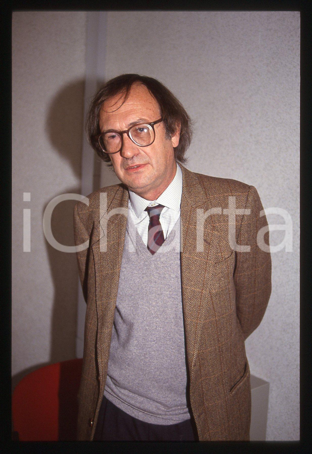 35mm vintage slide* 1989 TORINO (?) Nico ORENGO Ritratto dello scrittore (3)