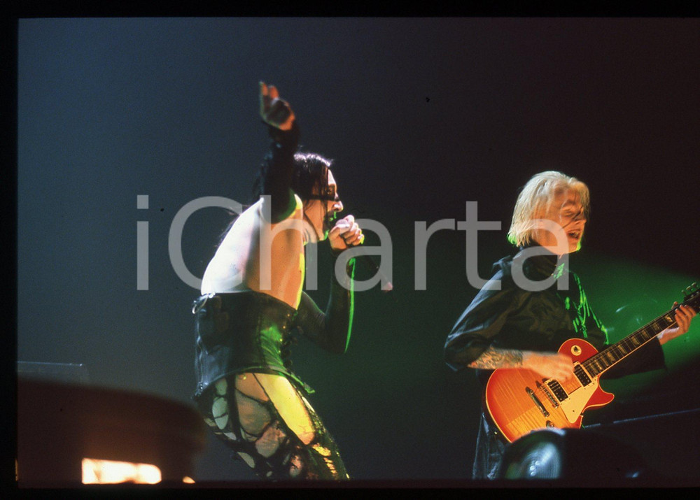 35mm vintage slide* 2001 MILANO Marilyn MANSON Guns, God and Government tour 6