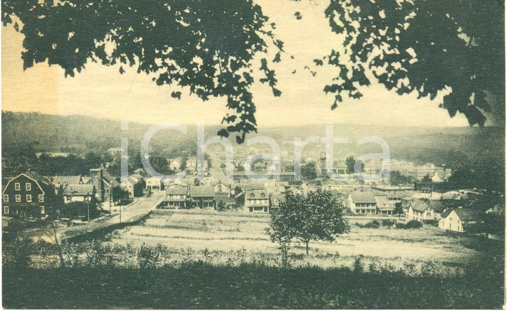 Cartolina originale da collezione 1930 ca PALMERTON, PENNSYLVANIA USA Veduta aerea della città Cartolina FP VG 1