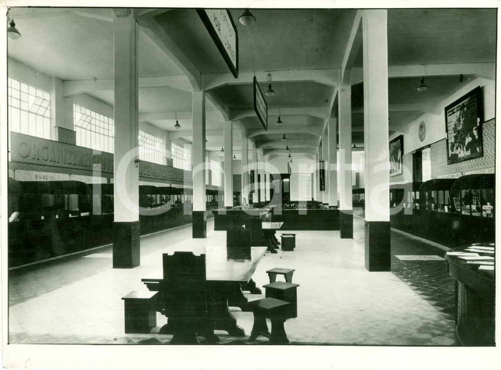 Fotografia d epoca originale 1935 BARI Salone contrattazioni alla FIERA DEL LEVANTE Fotografia 1