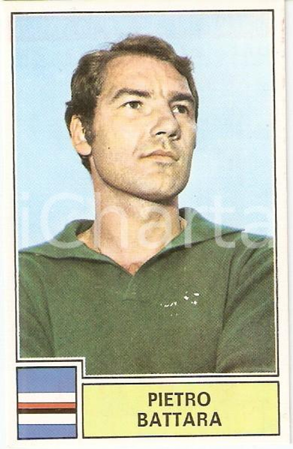 Oggetto da collezione cartaceo PANINI - CALCIATORI 1971 - 1972 Figurina Pietro BATTARA Serie A SAMPDORIA 1