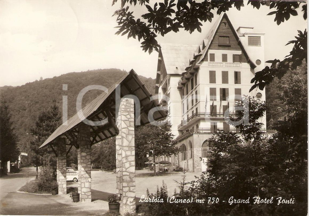 Cartolina originale da collezione 1962 ROCCAFORTE MONDOVI  CN Frazione LURISIA Grand Hotel FONTI Cartolina FG VG 1