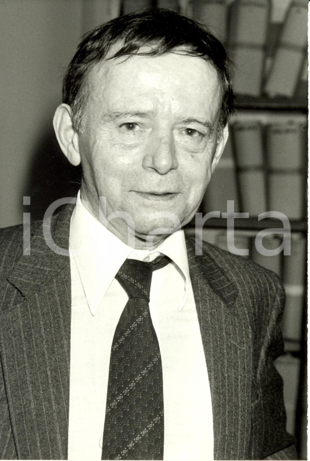 Fotografia d epoca originale 1987 PARIGI F Jacques LAURENT nuovo membro Accademia Francese Fotografia 1