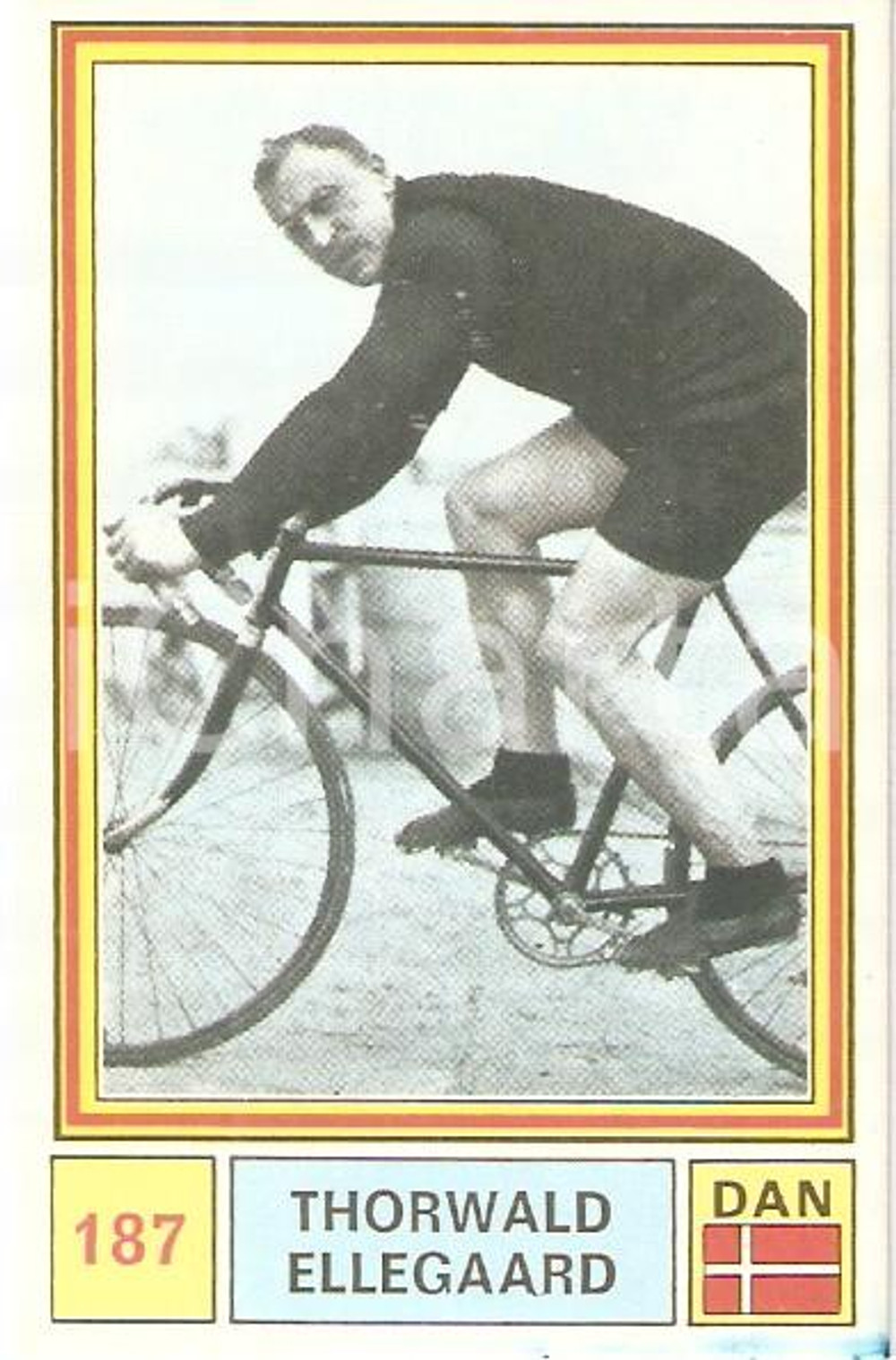 Oggetto da collezione cartaceo PANINI  SPRINT 1971 Figurina valida Thorwald ELLEGAARD n. 187 Ciclismo 1