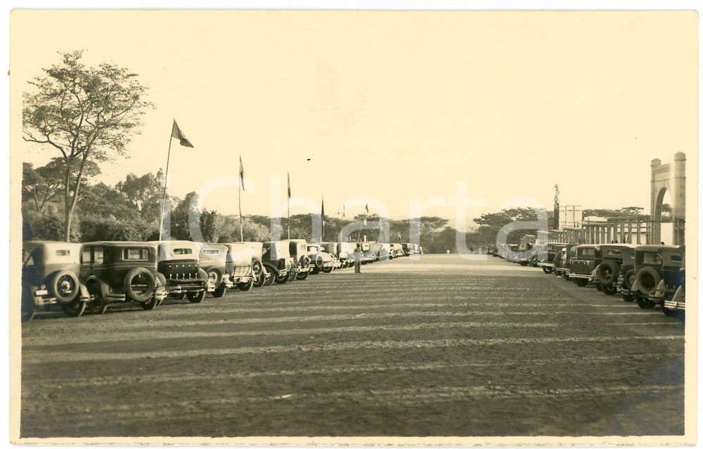 1931 CONGO Elisabethville World Fair - EntrÃ©e Exposition - Photo LÃ©opold GABRIEL Fotografia originale d'epoca, in formato cartolina postale, con didascalia manoscritta al verso.FOTOGRAFO: L&eacute;opold Gabriel - Elisabethville  GOOD/buono  Formato: 14x9 cm originale e autentica 1