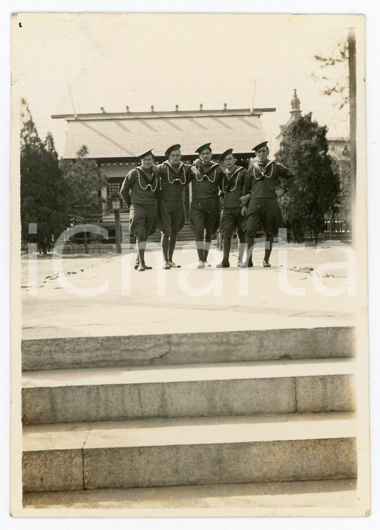 1935 ca CINA TIENTSIN Leoni di SAN MARCO - Foto di gruppo 6x8 cm (1) Fotografia d'epoca. GOOD/buono  Formato: 6x8 cm originale e autentica 1