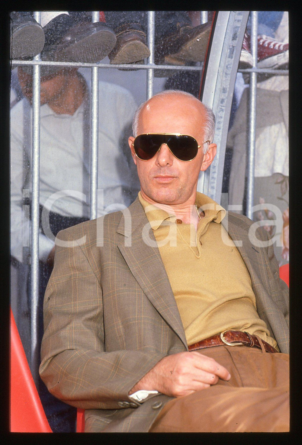 35mm vintage slide* 1990 ca ITALIA CALCIO Arrigo SACCHI Ritratto dell'allenatore