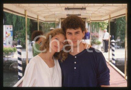 35mm vintage slide* 1990 ca VENICE actress Sophie WARD, husband Paul HOBSON (18)