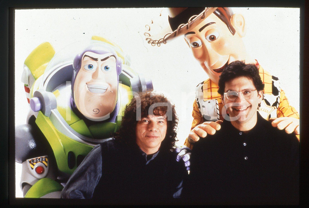 35mm vintage slide*1995 TOY STORY - Riccardo COCCIANTE Fabrizio FRIZZI Ritratto